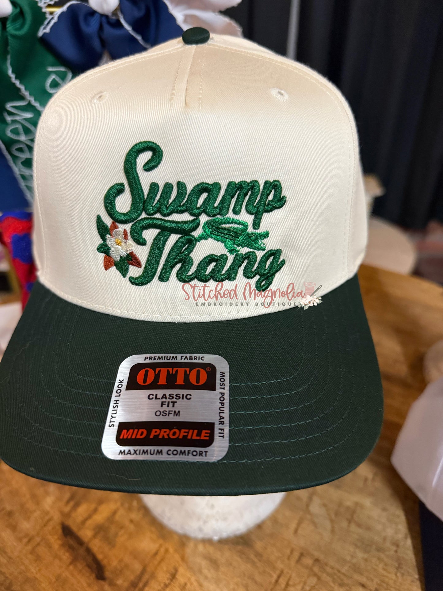 Swamp Thang Embroidered Snapback Hat