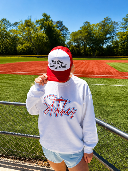 Embroidered Baseball Sweatshirt