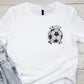 United Soccer Custom Faux Glitter Pocket Design - Unisex Tee