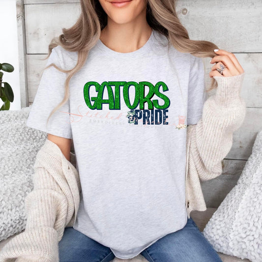 Coquille MYB Madisonville Gators Faux Glitter Gators Pride Tee | Unisex Fit