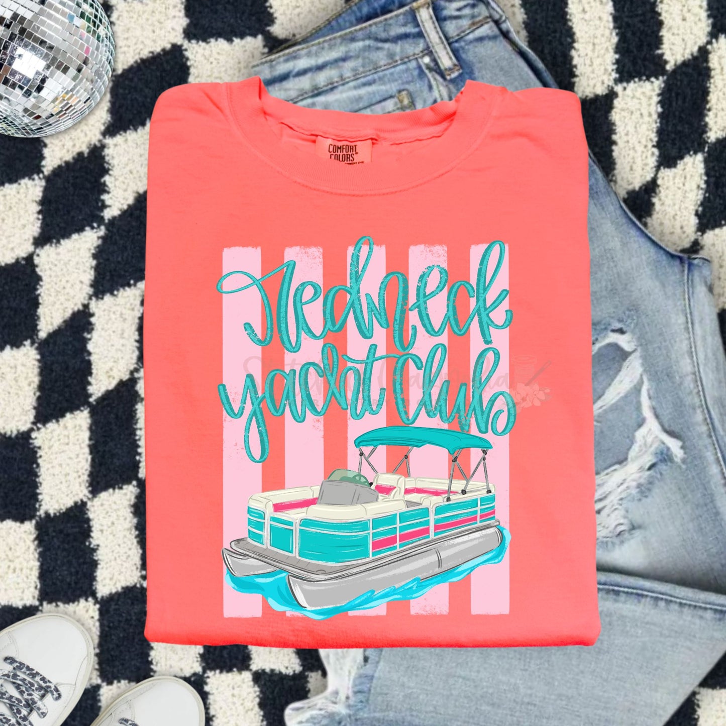 Redneck Yacht Club Comfort Colors Graphic Tee