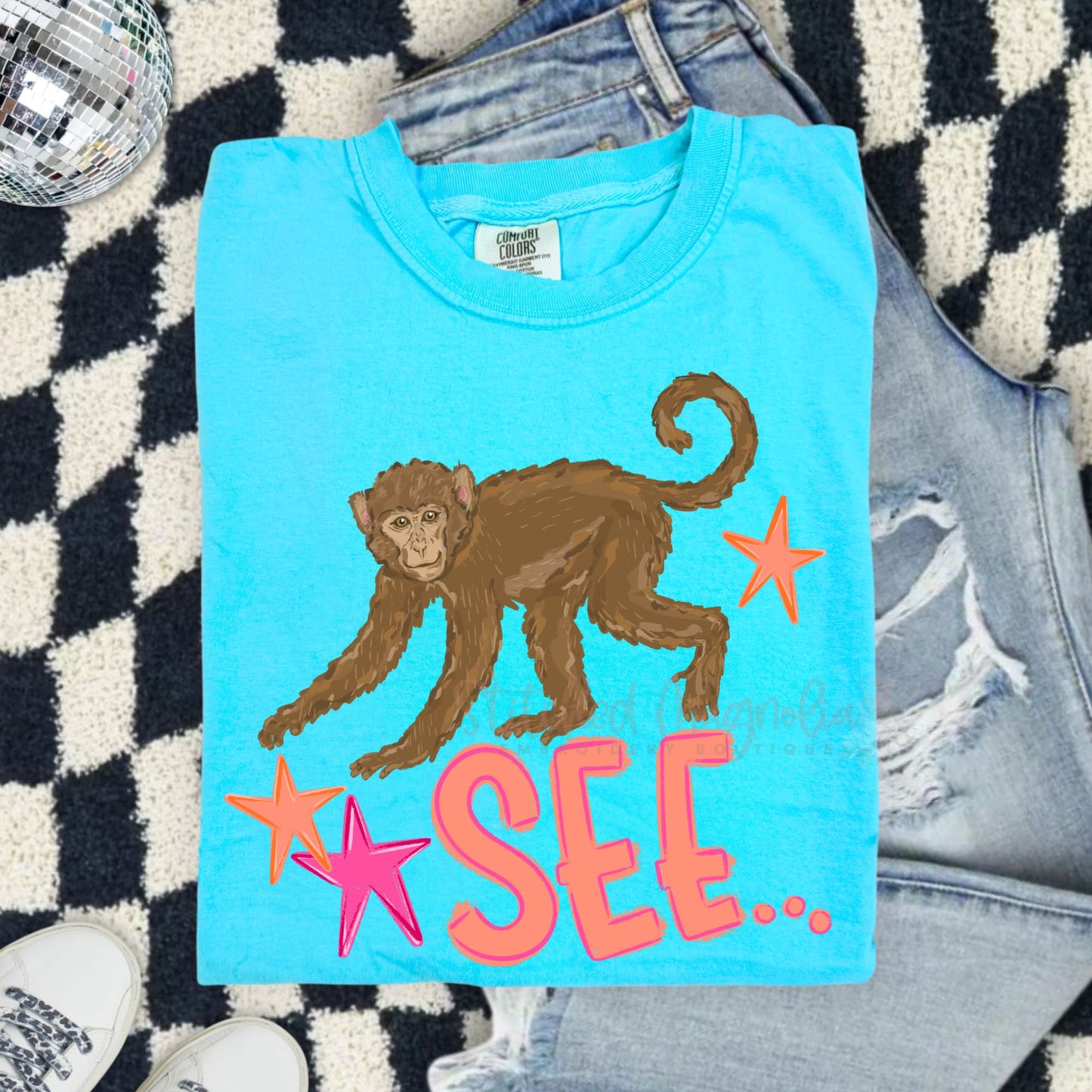 Monkey See... Monkey Do! Comfort Colors Graphic Tee