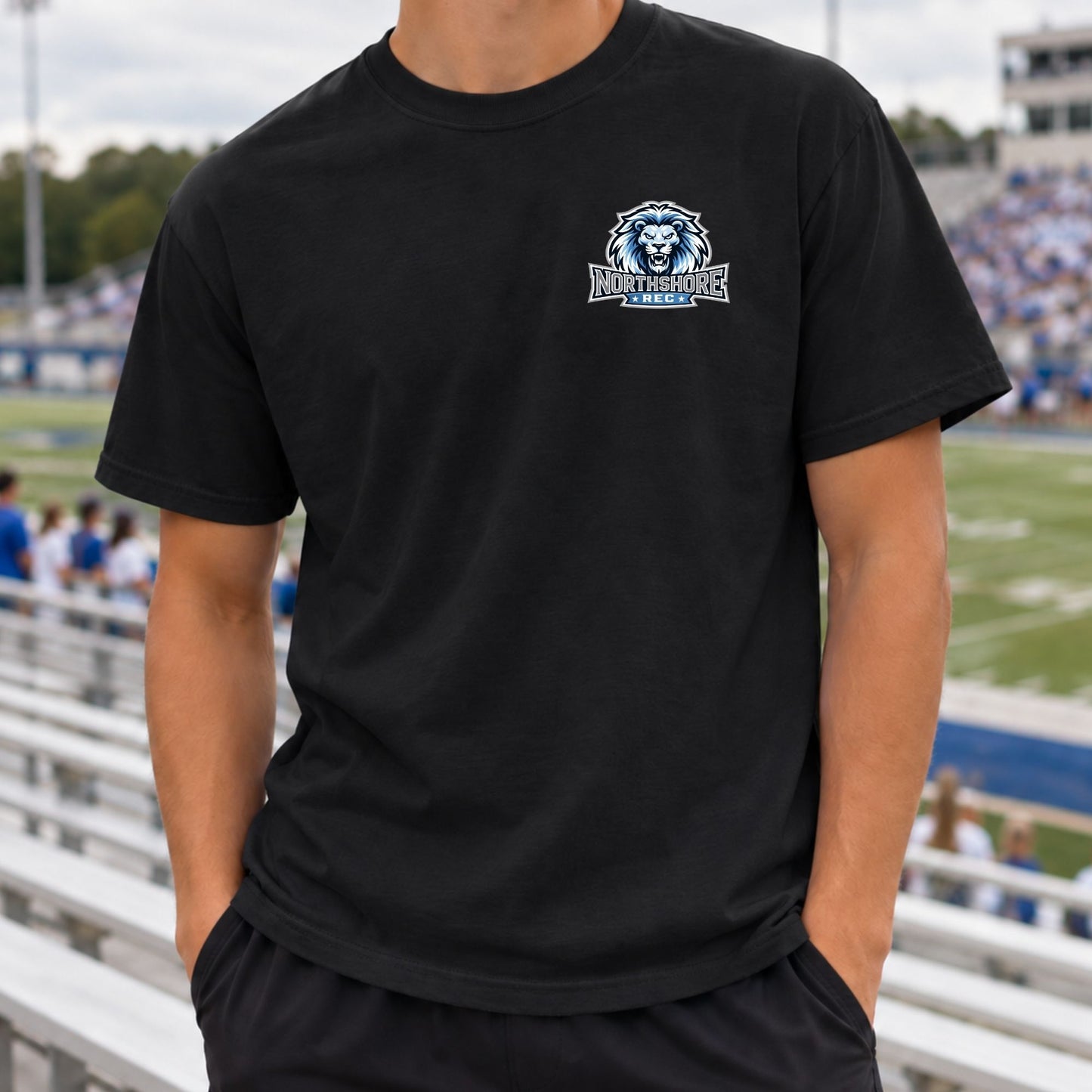 Northshore Rec Lion Comfort Colors Tee – Black