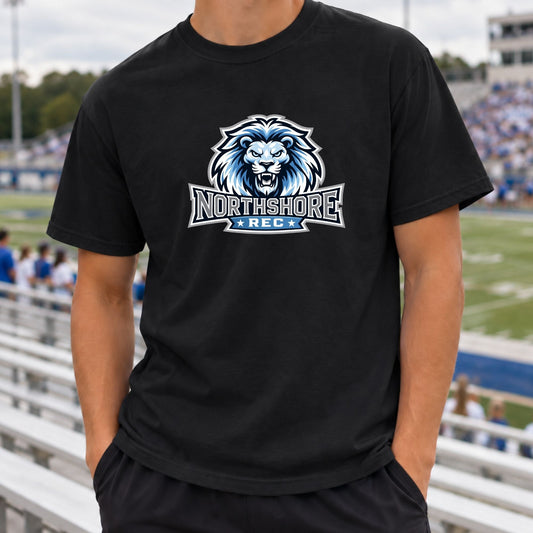 Northshore Rec Lion Comfort Colors Tee – Black