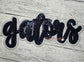 11" Gators Handwritten Navy Sequin Patch