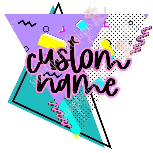 Custom Name PNG | Custom Design png | 80s Theme Retro | 90s Theme Retro | Digital Download | 80s Theme Name |PNG |Sublimation | DTF printing