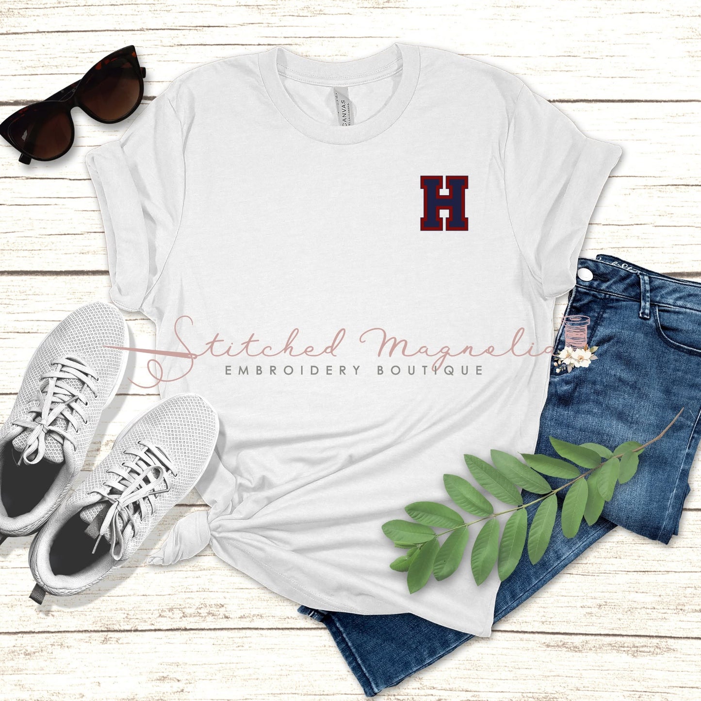 Hannan Hawks Left Chest H Lettermark Tee