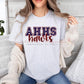 AHHS Hawks Faux Sequin Block Letter Tee | Archbishop Hannan