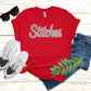 Stitches Baseball Tee | DTF Transfer
