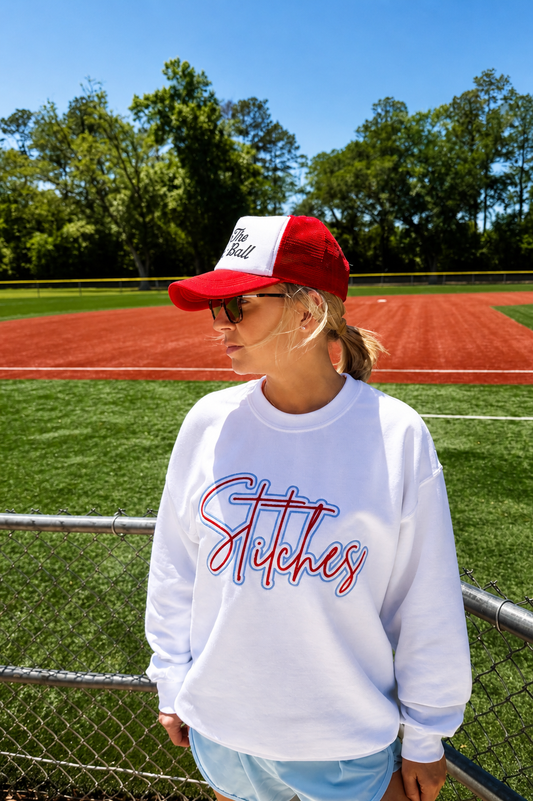 Embroidered Baseball Sweatshirt