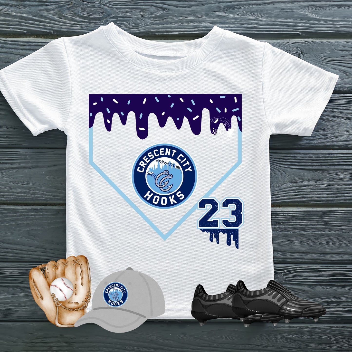 Baseball Mascot Drip Dri-Fit Tee – Stitched Magnolia Exclusive | The Original, Unmatched Design Drip Shirt