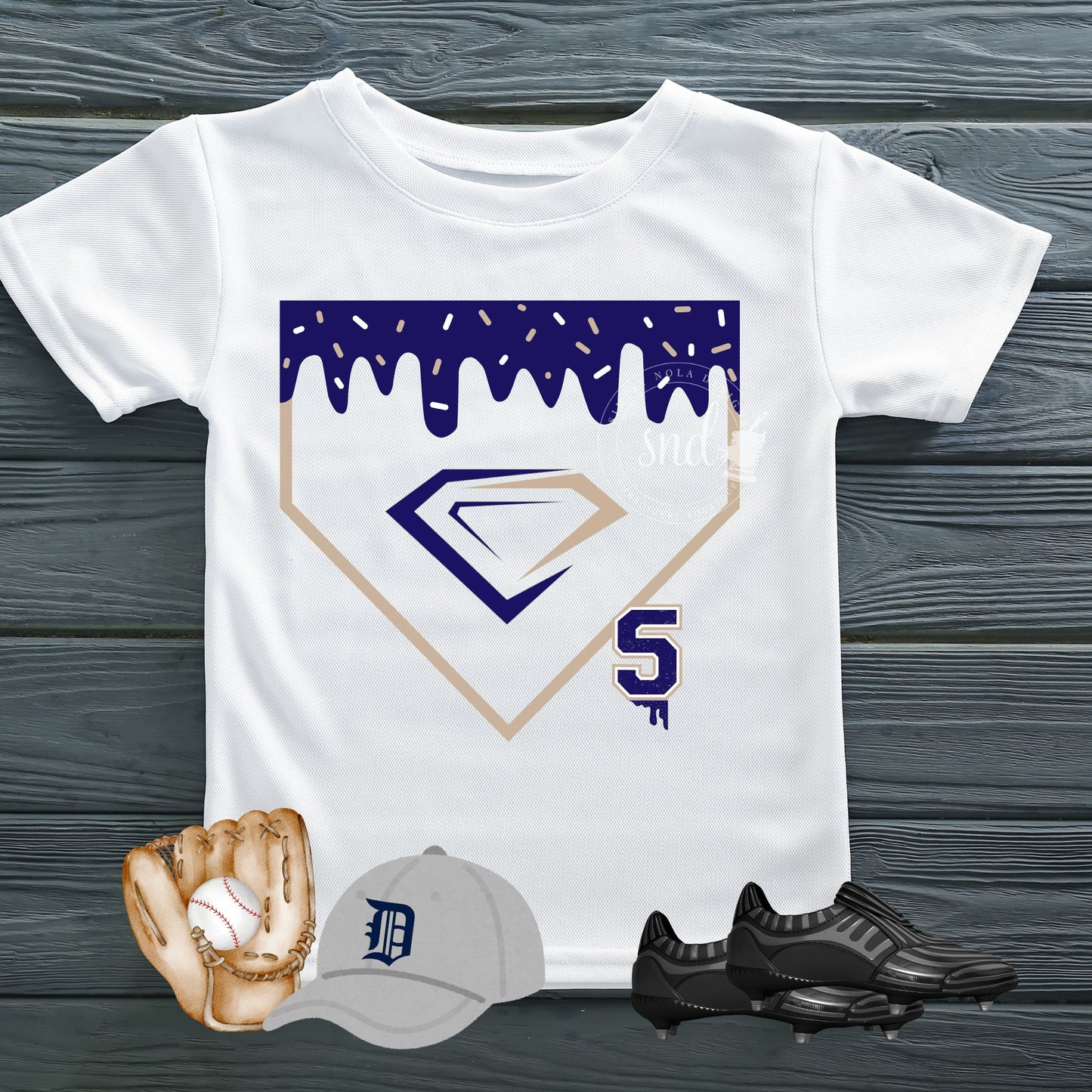 Baseball Mascot Drip Dri-Fit Tee – Stitched Magnolia Exclusive | The Original, Unmatched Design Drip Shirt