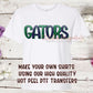Single DTF Transfer - Gators Faux Glitter | Heat Press Ready