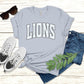 LIONS Dotted Varsity DTF Tee