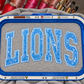 Adult Lions Embroidered Sequin Appliqué Sweatshirt