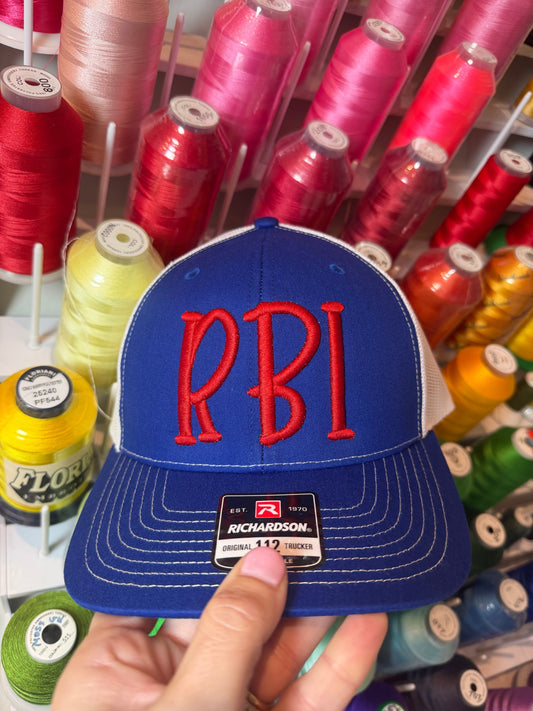 RBI Custom Embroidered Trucker Hat | Richardson 112 Mesh Back Baseball Cap