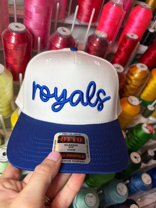 Royals Puff Embroidered Snapback Hat