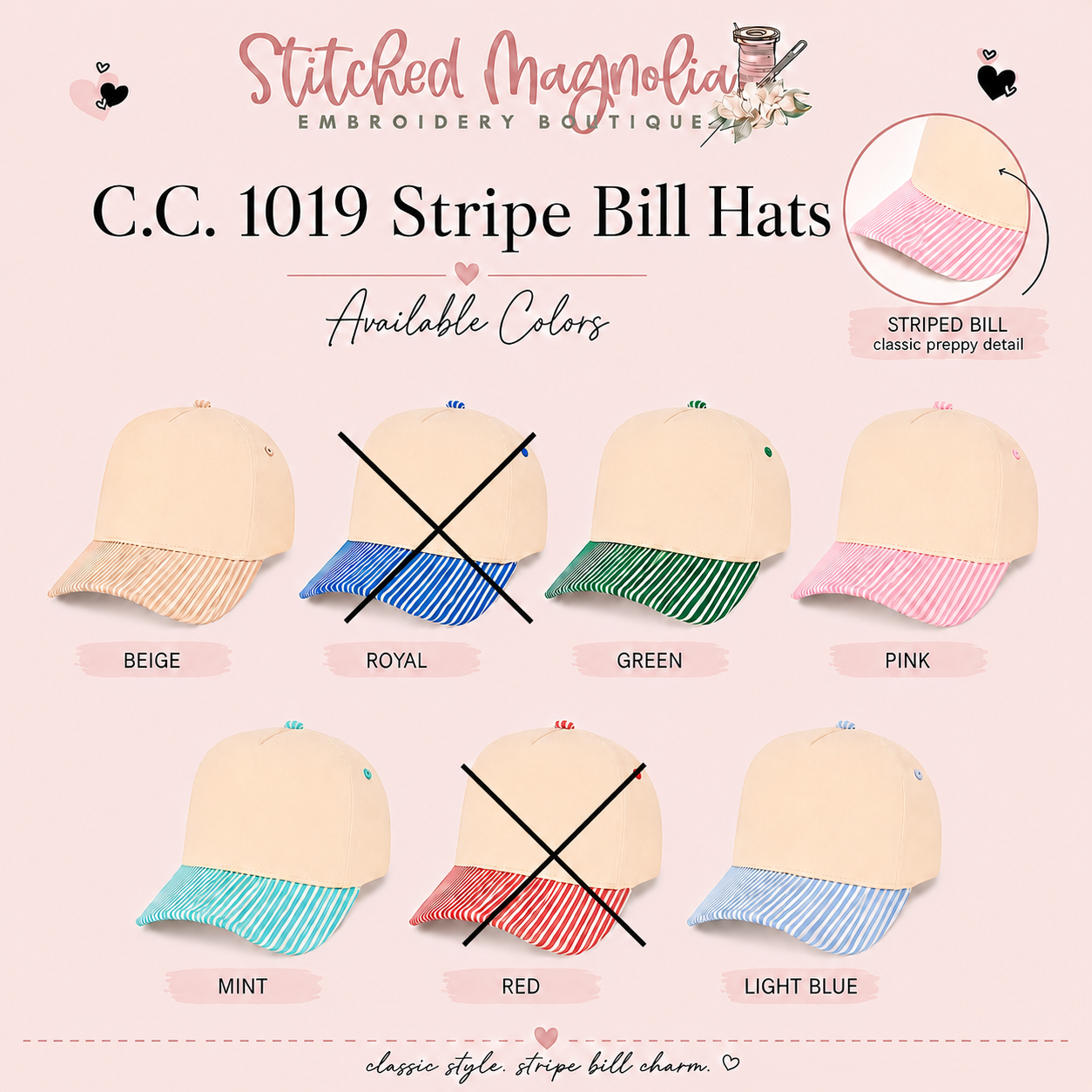 It's Almost As Hot As My Husband Out Here – Stripe Bill Hat (Puff Edition)