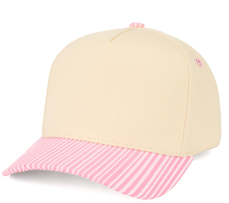 It's Almost As Hot As My Husband Out Here – Stripe Bill Hat (Puff Edition)