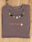 Halloween Charm Necklace Embroidered Sweatshirt | Comfort Colors