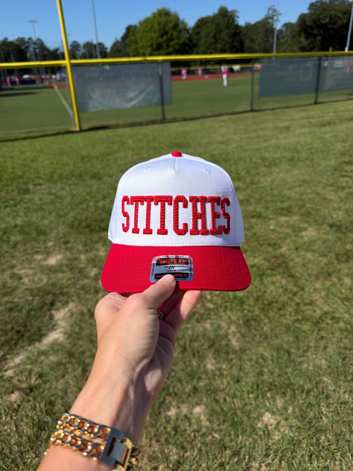 STITCHES Puff Embroidered Baseball Hat
