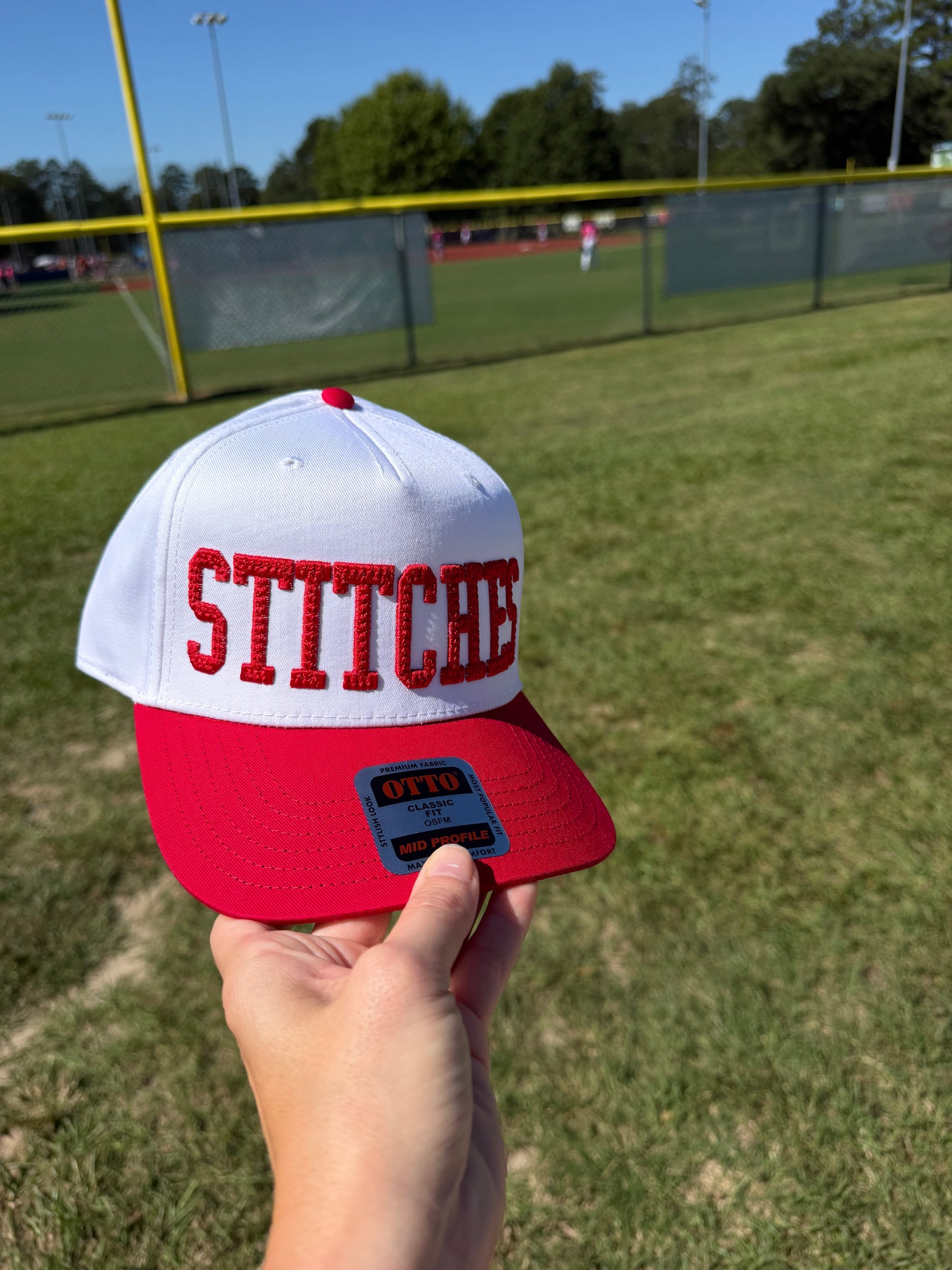 STITCHES Puff Embroidered Baseball Hat