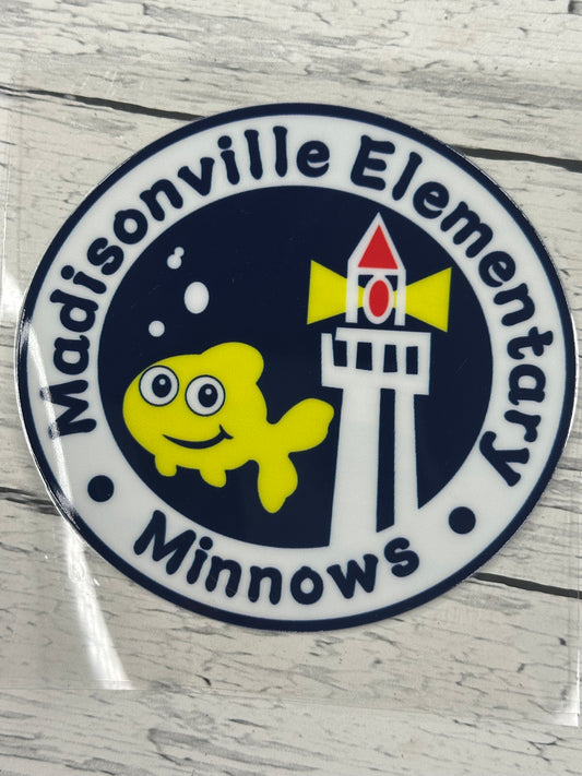 Madisonville Elementary School Minnows UV DTF Transfer | School Spirit Decal