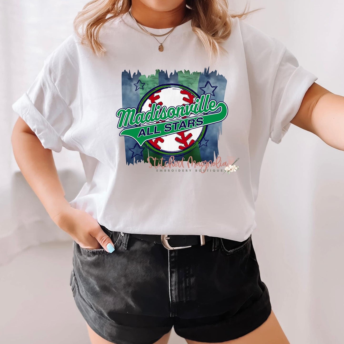 Coquille MYB Madisonville Baseball All Stars LOGO Brush Stroke Tee | Unisex Fit