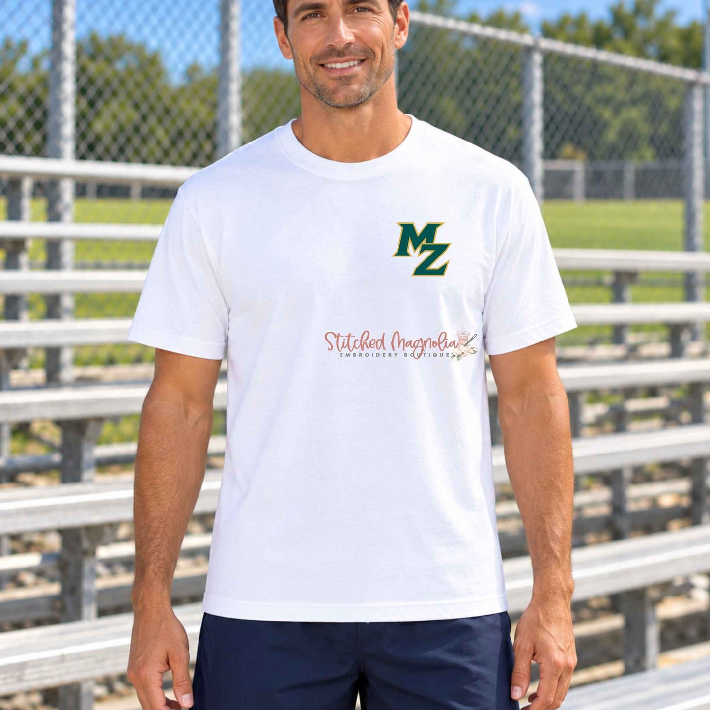 Zephyrs Baseball Tee | Small MZ Chest Graphic