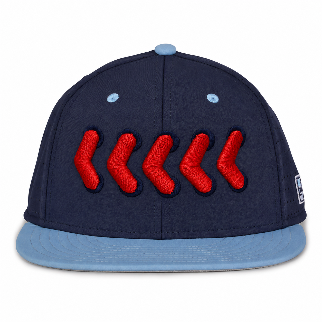 Stitches The Game GB998 Hat | Navy & Columbia Blue Puff Embroidery