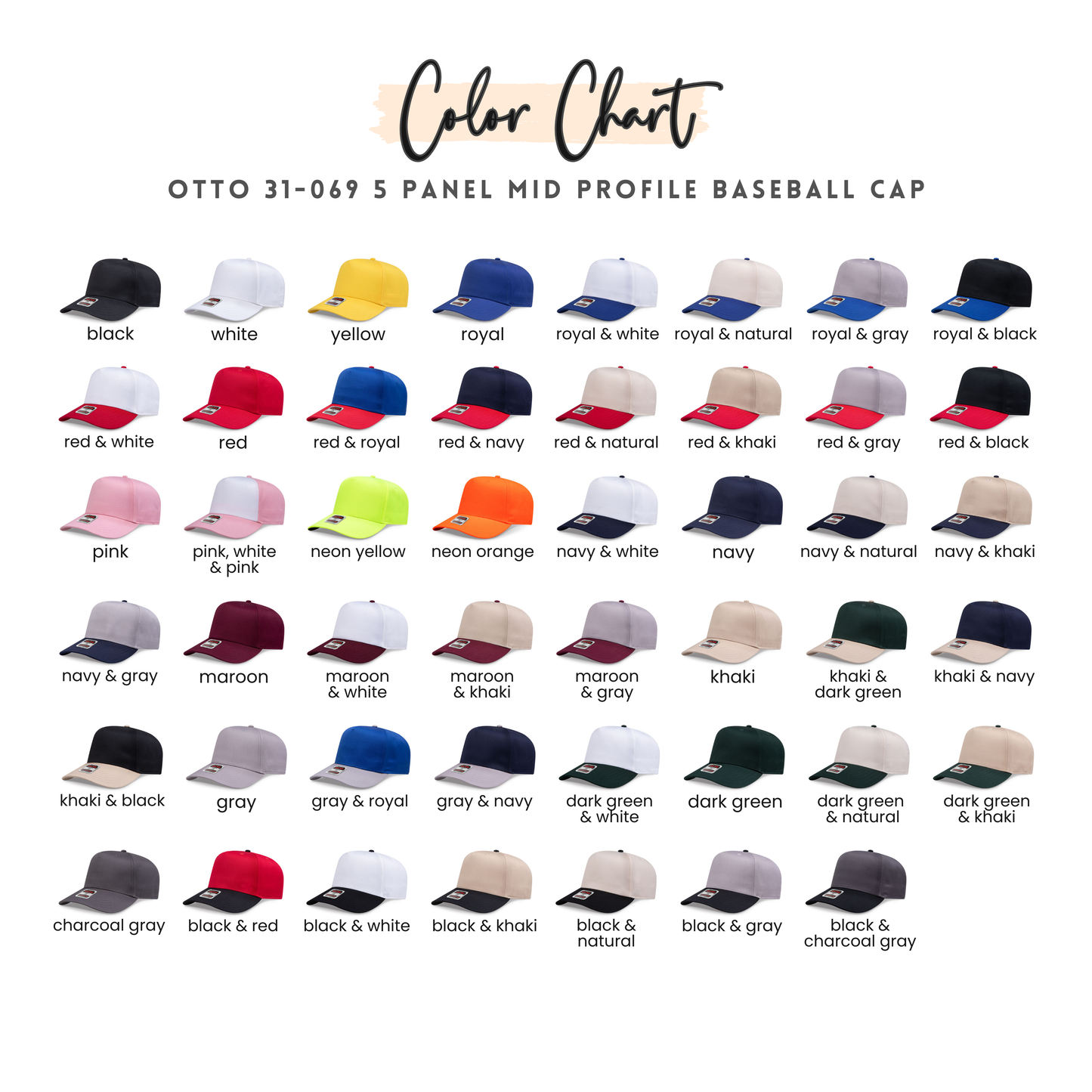 Custom Puff Embroidery Mid Profile Snapback Baseball Hat | Team Mascot Spirit Cap with Number Add-On