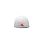 Back of white Stitches The Game hat with red Louisiana state embroidery