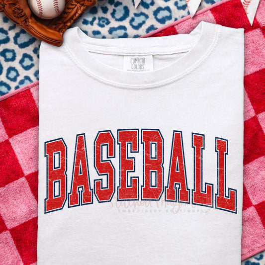 Baseball Vintage Arch Comfort Colors Tee