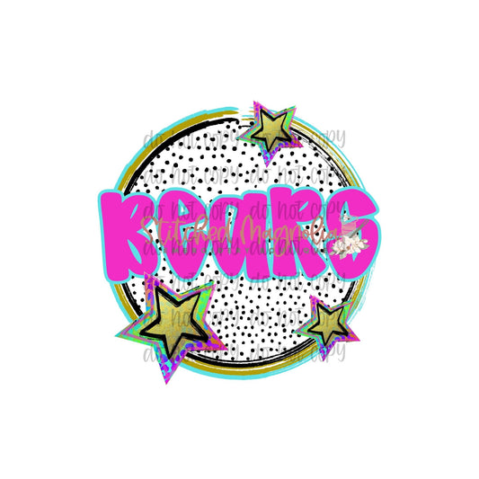 Preppy Mascot Circle Digital PNG File