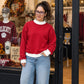 Premium Contrast Mock Neck Sweatshirt – Custom Embroidered | PREORDER