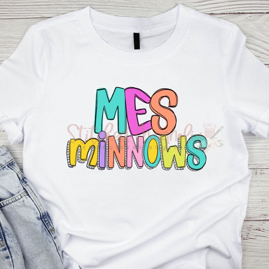 MES Minnows Spirit Shirt | Bright Colors & Fun School Pride