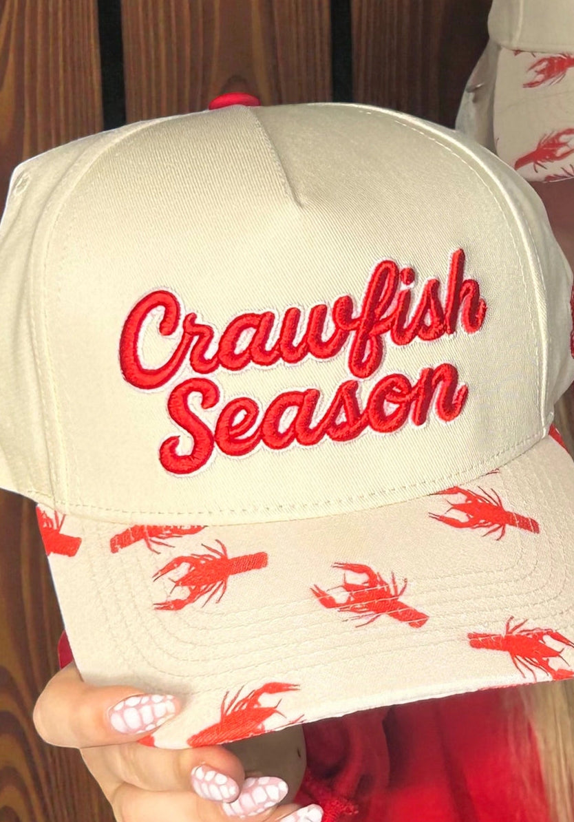 Crawfish Season Embroidered Trucker Hat