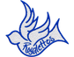 White Royallettes cheer spirit shirt with blue logo