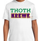 Thoth Krewe Mardi Gras Youth Dri-Fit Tee | Green Purple Gold Krewe Design | Kids New Orleans Parade Shirt