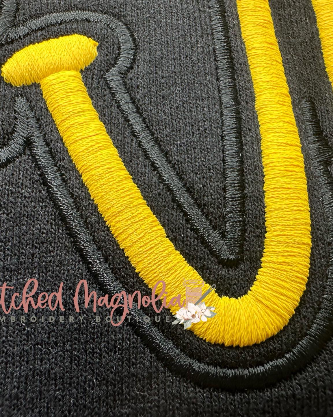 Eagles Puff Embroidery Youth Sweatshirt with Volleyball Add On