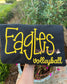 Eagles Puff Embroidery Youth Sweatshirt with Volleyball Add On