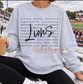 Lions Strong Brave Graphic Sweatshirt - Youth & Adult - Ash Grey
