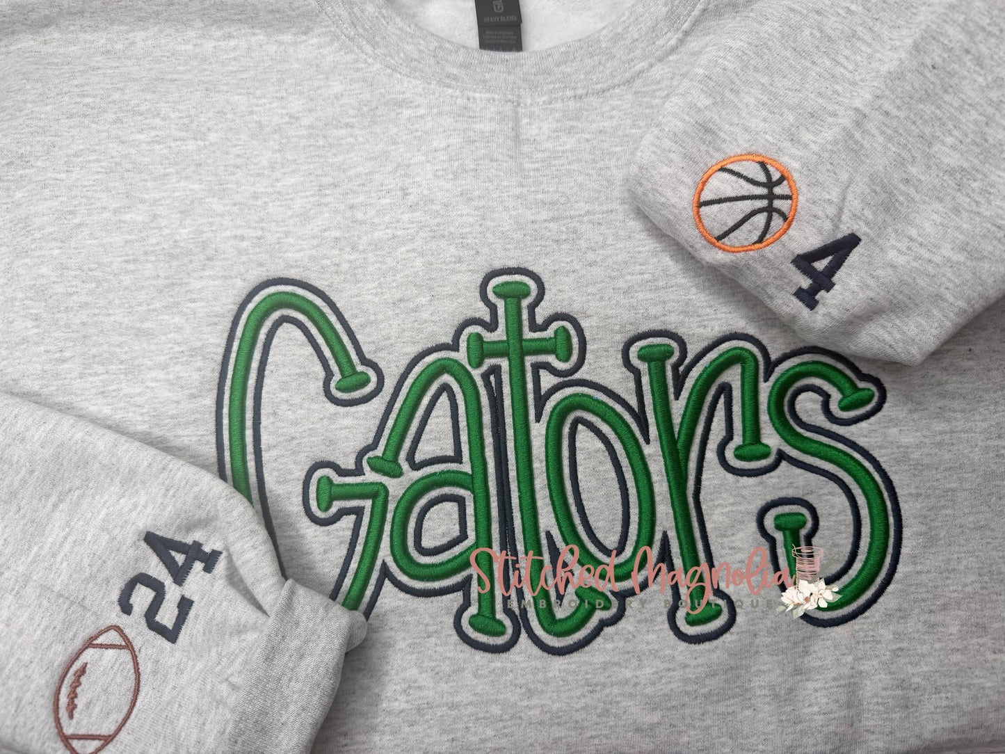 Custom Puff Embroidery Sweatshirt