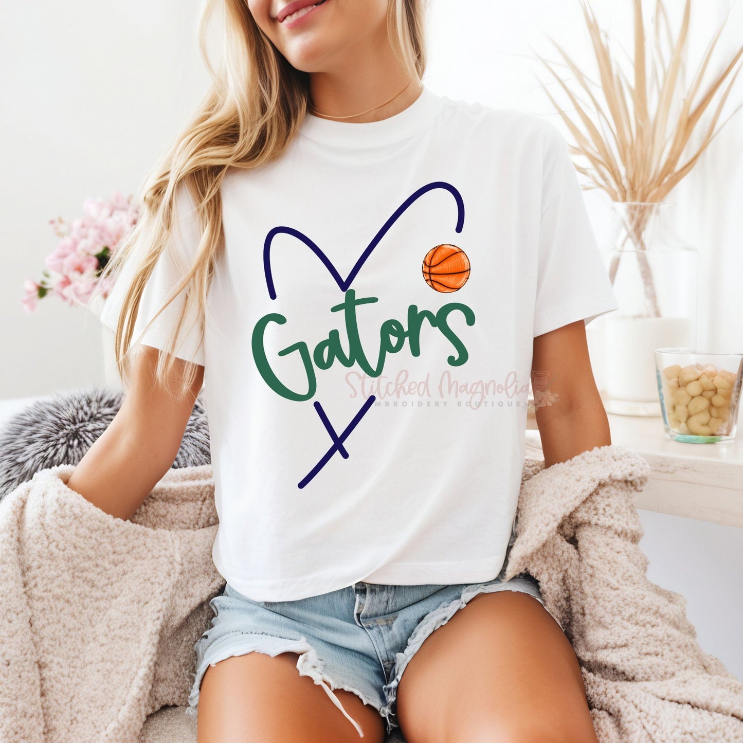 Coquille MYB Gators Basketball Split Heart | Boxy Tee