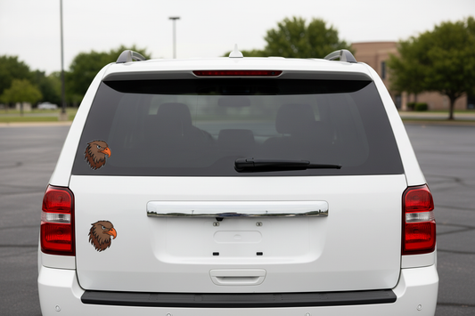 Hannan hawk transfer on white SUV