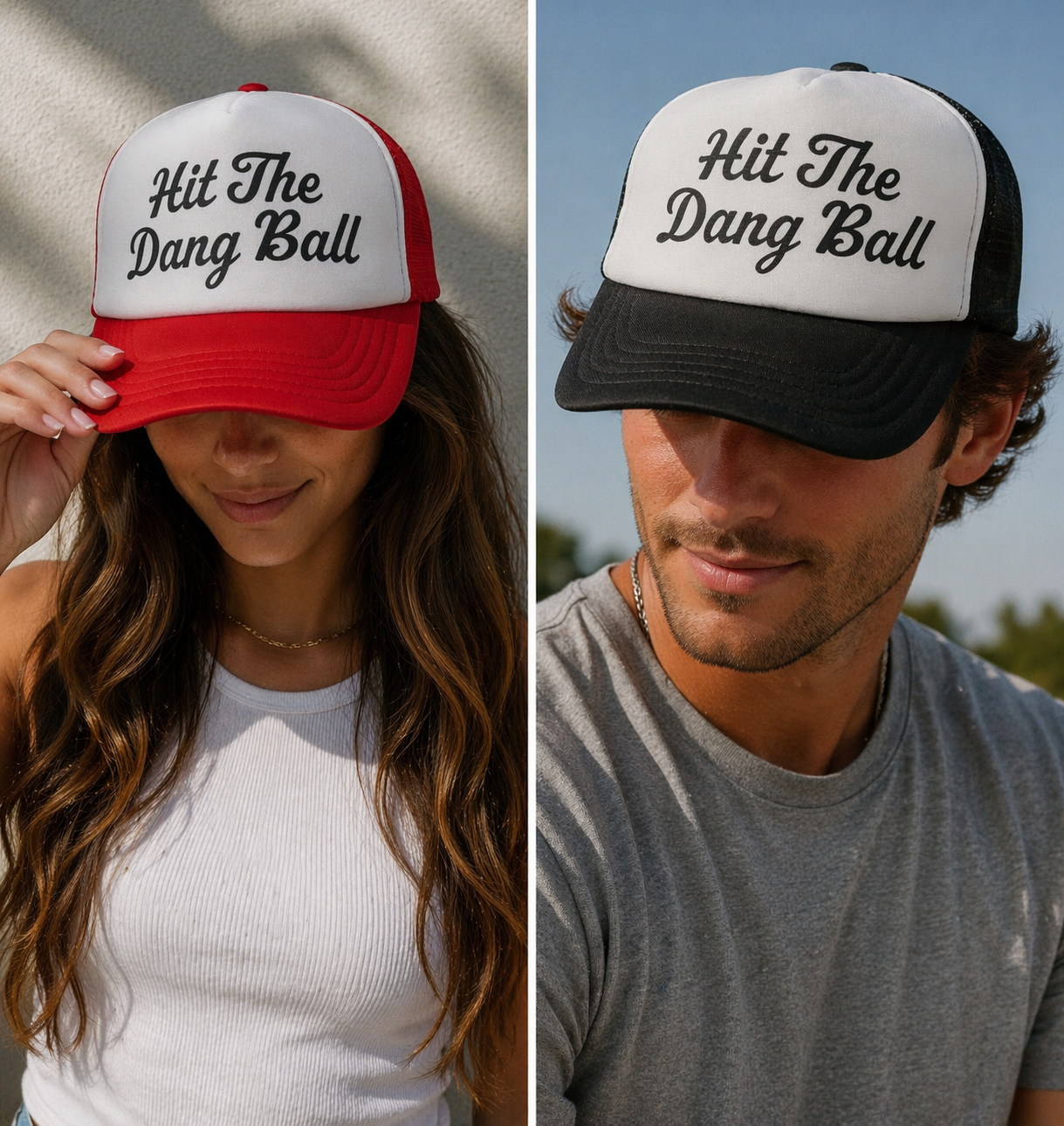 Hit The Dang Ball Trucker Hat