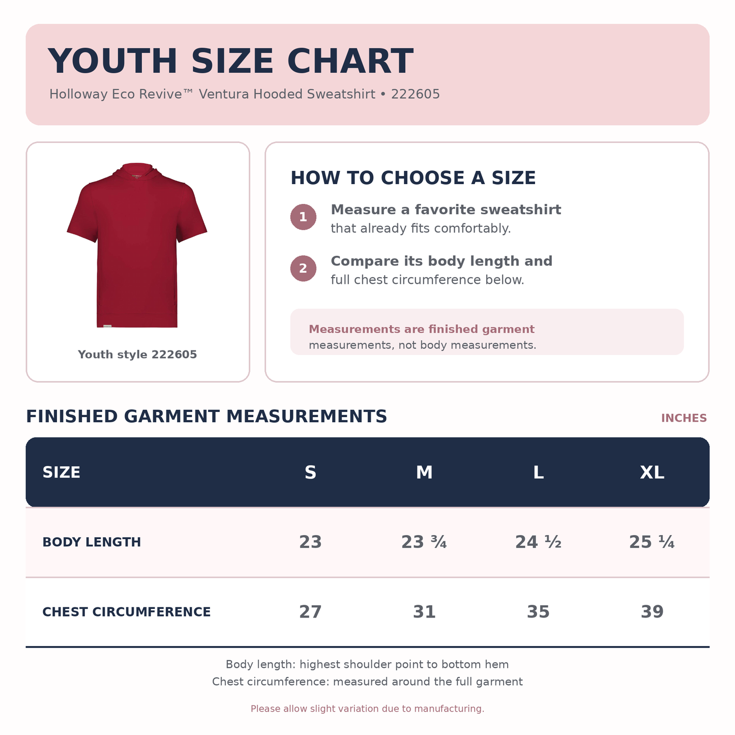 Stitches America Youth Short Sleeve Hoodie