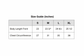 Size Guide - Body Length Front and Chest Circumference measurements for S, M, L, XL
