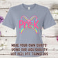 Single DTF Transfer - Pre K Rainbow Bow | Heat Press Ready