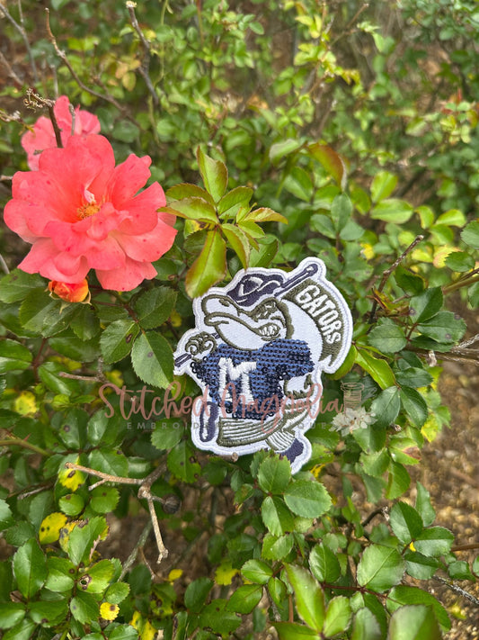 3.5" Gators Guy Sequin Small Sequin Patch